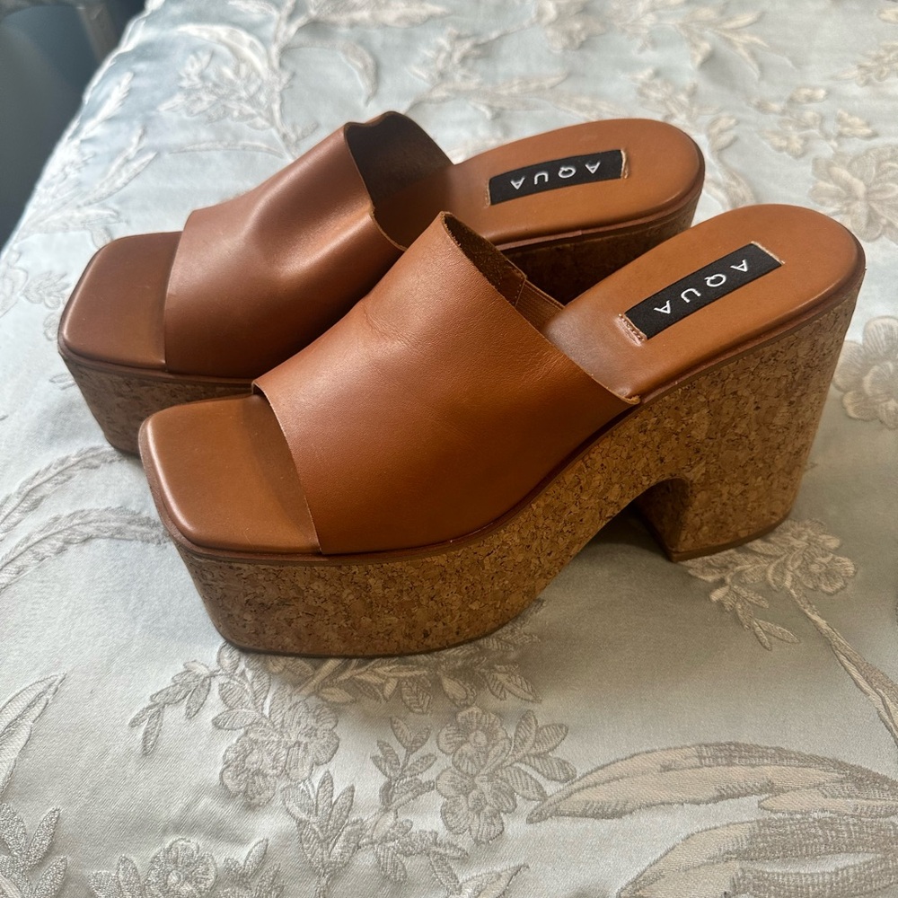 Aqua Wedges / Sandals